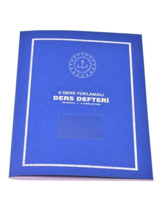 Ders Defteri 6 Ders Yoklamalı Plastik Kapak Farklı Renkler - 4 adet