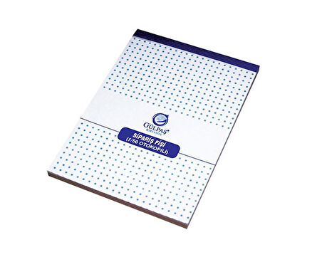 Sipariş Fişi Otokopili 1/50 Küçük 12X16 - 6 adet