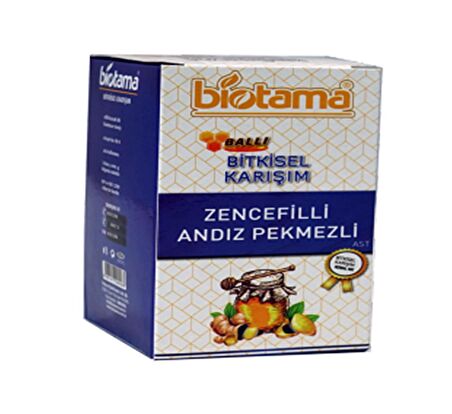 Biotama  Zencefilli Ballı Andız Pekmezli Bitkisel Karışım 430 gr. 