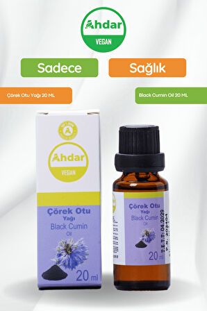 Ahdar 20 ML Çörek Otu Yağı