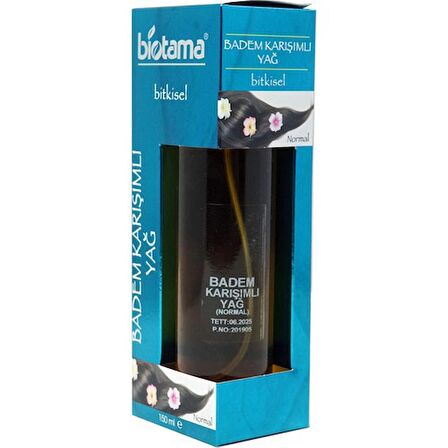 Biotama Badem karışımlı bitkisel saç bakım  yağı150 ml