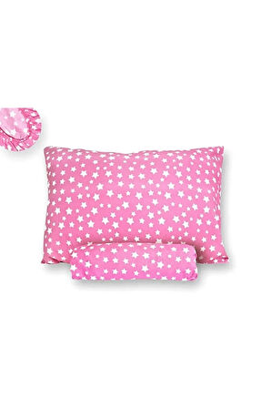 Lastikli Çarşaf Ve Yastık Kılıfı Yıldız Desenli