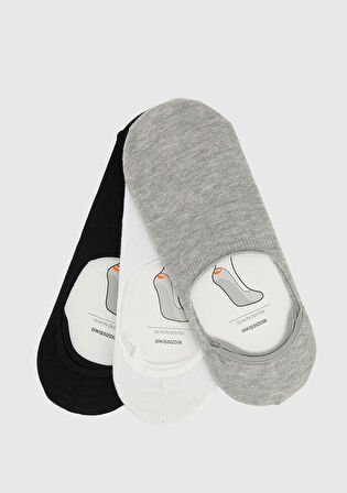 Siyah  Socksmax 2226 3Lü Siyah-Beyaz-Gri Suba Erkek Çorabı