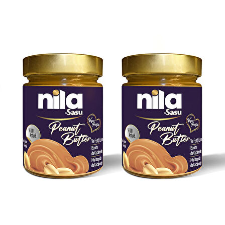 Sasu Nila Fıstık Ezmesi 2x300gr Şekersiz Naturel