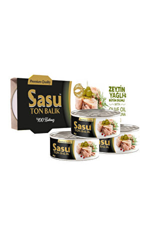 Zeytinyağlı Ton Balığı 3x80g Bütün Dilim