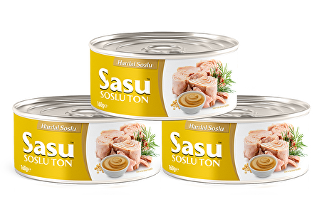 Sasu Hardal Soslu Ton Balığı 3x160G Bütün Dilim