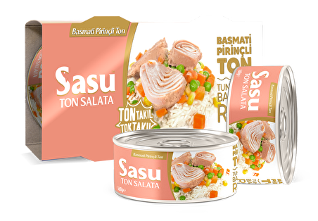 Sasu Pirinçli Ton Salata 2x160G Bütün Dilim