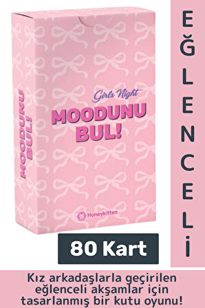 Eğlenceli Genç Yetişkin Arkadaş Yılbaşı Sosyalleşme Moodunu Bul-Girls Night Oyun Kartları 80 Kart