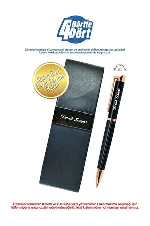 SİLVER LEATHER TÜKENMEZ KALEM SİLVER