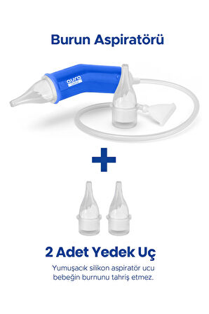 Bebek Burun Aspiratörü Ve 2 Adet Yedek Uç
