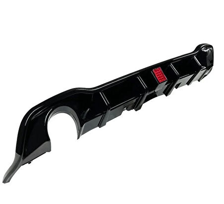 AUTOGP  Vw golf 8 gti arka tampon difüzörü ledli ışıklı piano black 2021+