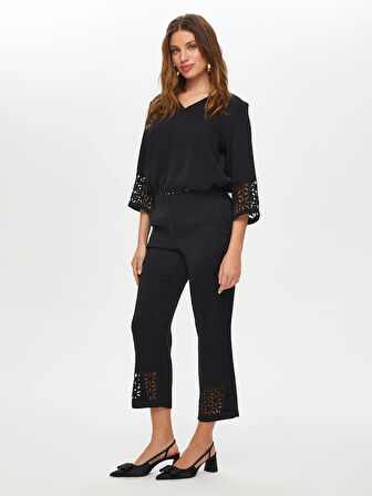 Paçası Delik İşli Slim Fit Pantolon S25PNT035