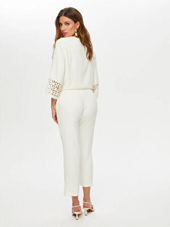 Paçası Delik İşli Slim Fit Pantolon S25PNT035