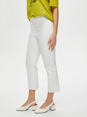 Paçası Brode İşli Straight Fit  Pantolon S25PNT036
