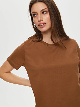 %100 Pamuk Yuvarlak Yaka T-Shirt S25TSH008