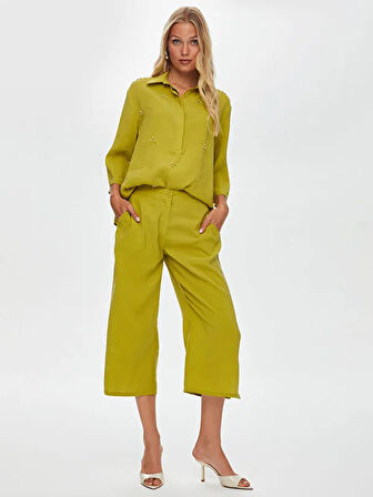 Yanları Yırtmaçlı Modallı Comfort Fit Caprı S25CPR002