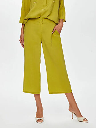 Yanları Yırtmaçlı Modallı Comfort Fit Caprı S25CPR002