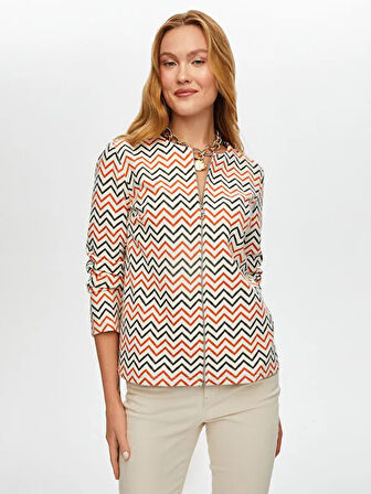 Zigzag Desen Örme Ceket S25CKT024