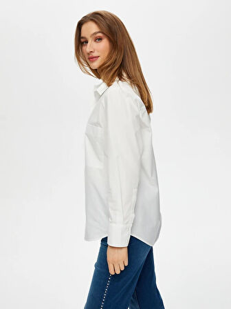 Göğüs Cepli Poplin Gömlek S25GML042