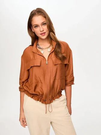 İnce Liyoselli Bomber Ceket S26BMB006