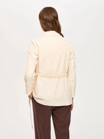 Delik İşi Payetli Brodeli Blazer Ceket S26CKT016