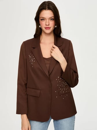 Taş Süslemeli Blazer Ceket S26CKT028