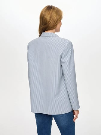 Vual Astarlı Çizgili Ceket S26CKT039