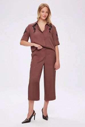 Kemeri Lastikli Cep Detaylı Rayon Viskon Capri S26CPR008