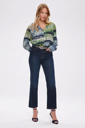 Wıdeleg Fit Önü Ütü İzli Elastanlı Jean Pantolon W27JPN008