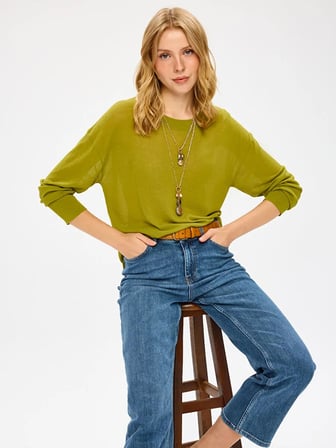 Mom Fit Beş Cep Elastanlı Jean Pantolon W27JPN009