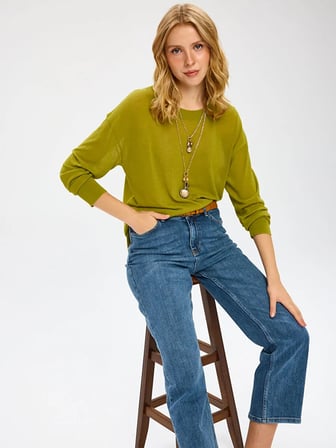 Mom Fit Beş Cep Elastanlı Jean Pantolon W27JPN009