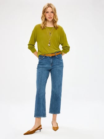Mom Fit Beş Cep Elastanlı Jean Pantolon W27JPN009