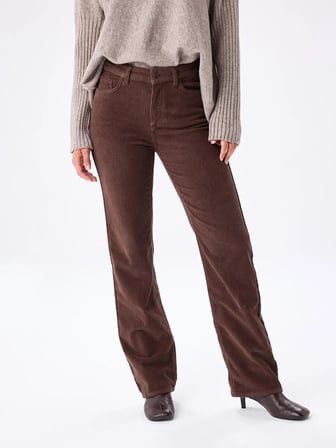 Straight Fit Beş Cepli Elastanlı Fitilli Kadife Pantolon W27PNT023