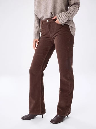 Straight Fit Beş Cepli Elastanlı Fitilli Kadife Pantolon W27PNT023