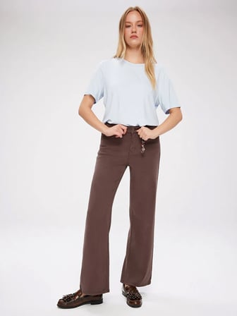 Wıdeleg Fit Gold Aksesuar Detaylı Elastanlı Jean Pantolon W27JPN001