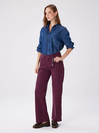 Wıdeleg Fit Gold Aksesuar Detaylı Elastanlı Jean Pantolon W27JPN001