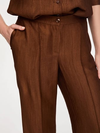 Arka Beli Lastikli Kendinden Dokulu Wıdeleg Fit Pantolon W27PNT003