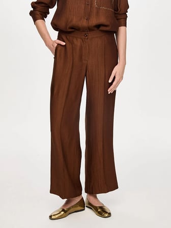 Arka Beli Lastikli Kendinden Dokulu Wıdeleg Fit Pantolon W27PNT003