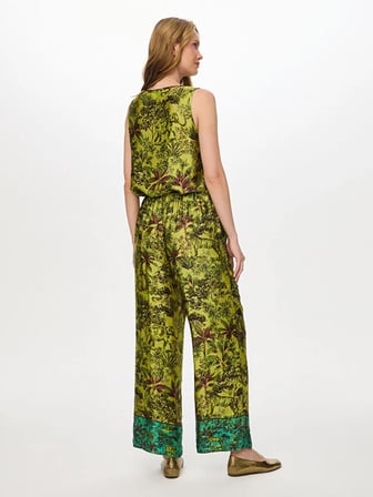 Beli Lastikli Jungle Desen Wıdeleg Fit Viskon Pantolon W27PNT004