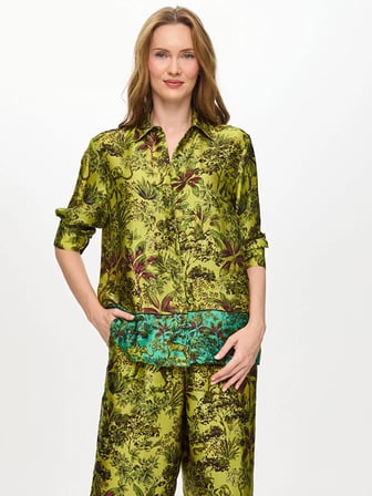 Eteği Sulu Jungle Desen Tunik W27TNK002