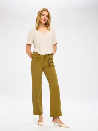 Wıdeleg Fit Gold Aksesuar Detaylı Elastanlı Jean Pantolon W27JPN001