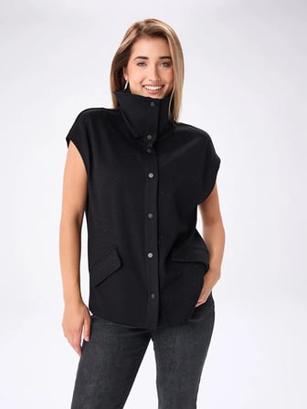 Taş Baskı Detaylı Yelek Sweatshırt W27SWT003