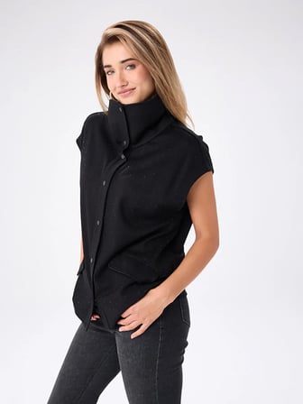 Taş Baskı Detaylı Yelek Sweatshırt W27SWT003