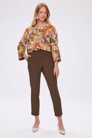 Arka Kemeri Lastikli Slim Fit Pantolon W27PNT001