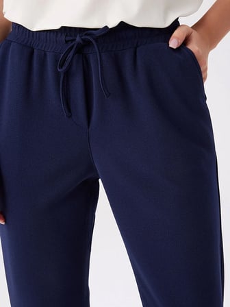 Comfort Fit Krep Örme Pantolon W27PNT002