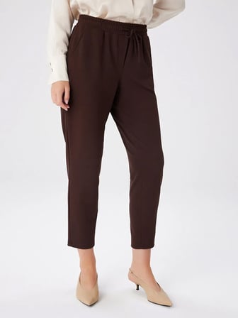Comfort Fit Krep Örme Pantolon W27PNT002