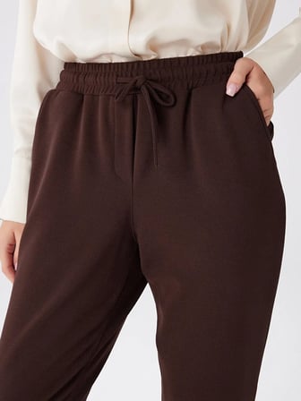Comfort Fit Krep Örme Pantolon W27PNT002