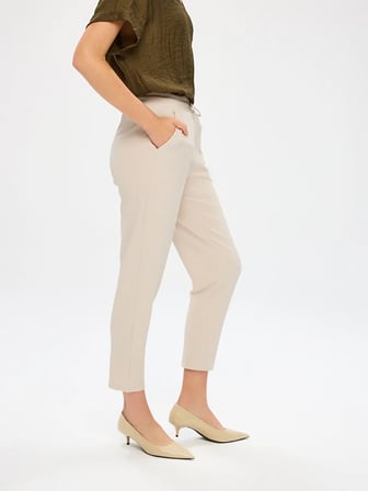 Comfort Fit Krep Örme Pantolon W27PNT002