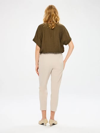 Comfort Fit Krep Örme Pantolon W27PNT002