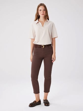Slim Fit Coton Parça Boya Pantolon W27PNT004